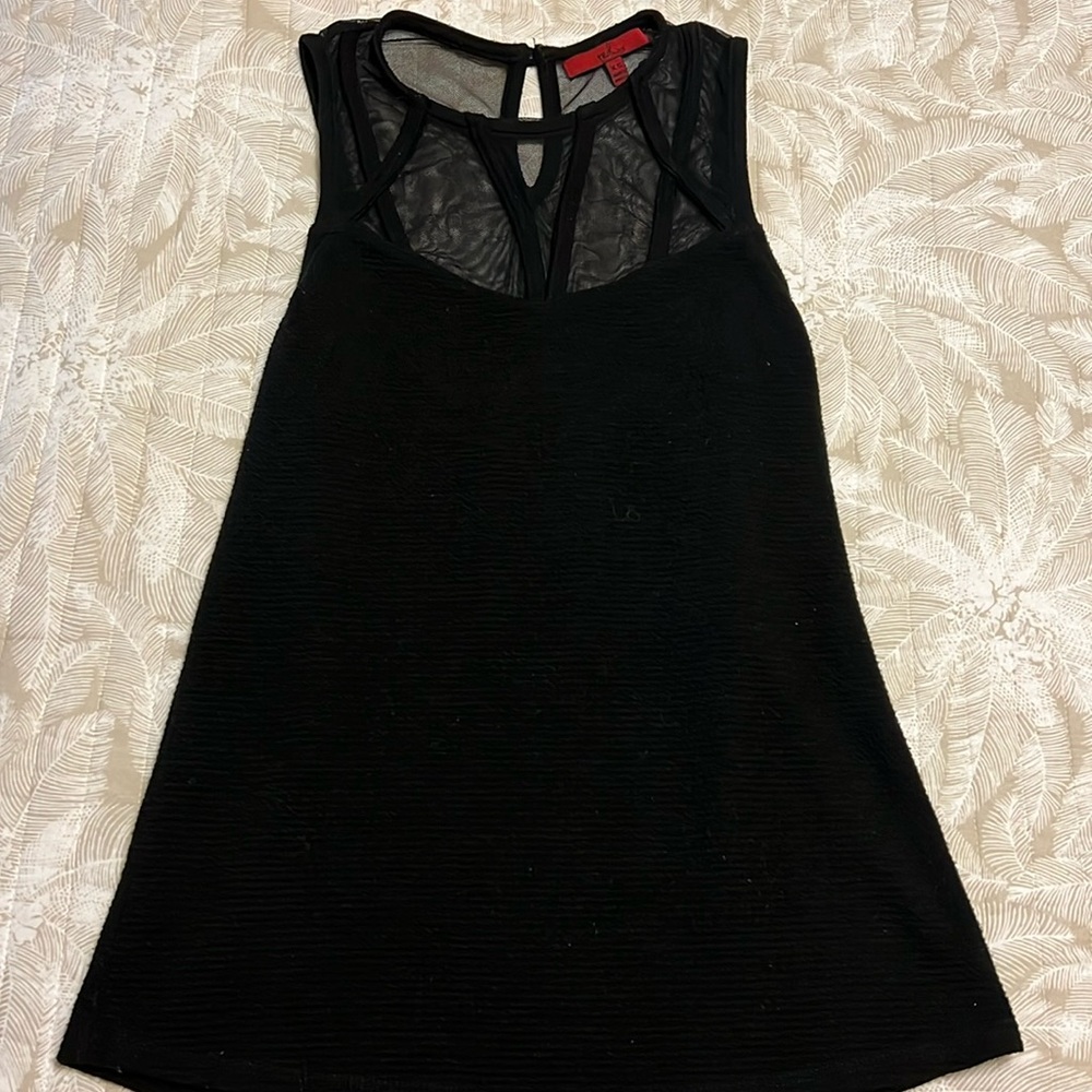 Black tank top